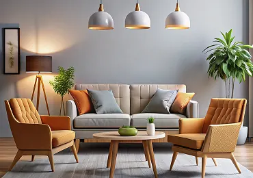 Office lounge furniture with armchairs and sofa