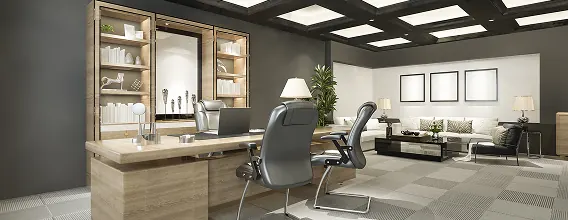 Executive office renovation in a corporate headquarters in Dubai