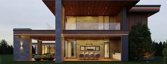 Contemporary family home exterior, residential project by Soft Touch Interior